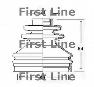 FIRST LINE fcb2598 -  Пыльник, приводной вал